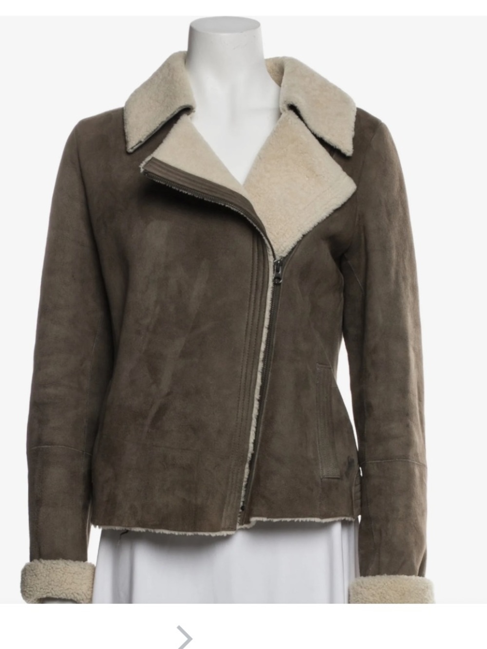 Vince Shearling Biker Jacket
